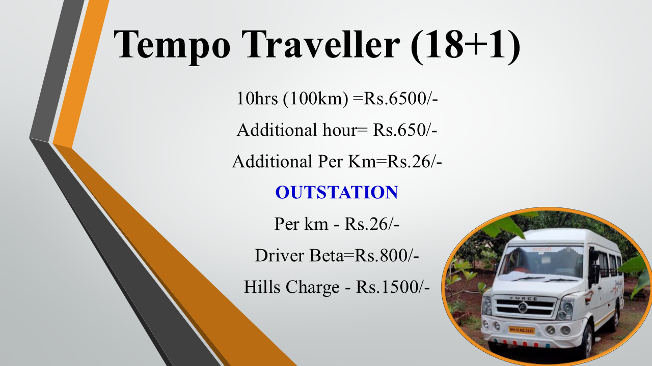 Tempo Traveller (18+1) Tariff